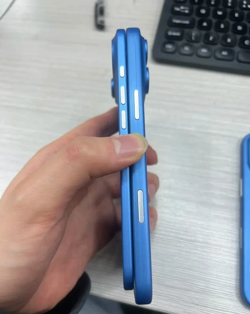 iPhone 17 Air Vs iPhone 17 Pro Max, side-by-side showing thickness and design differences.