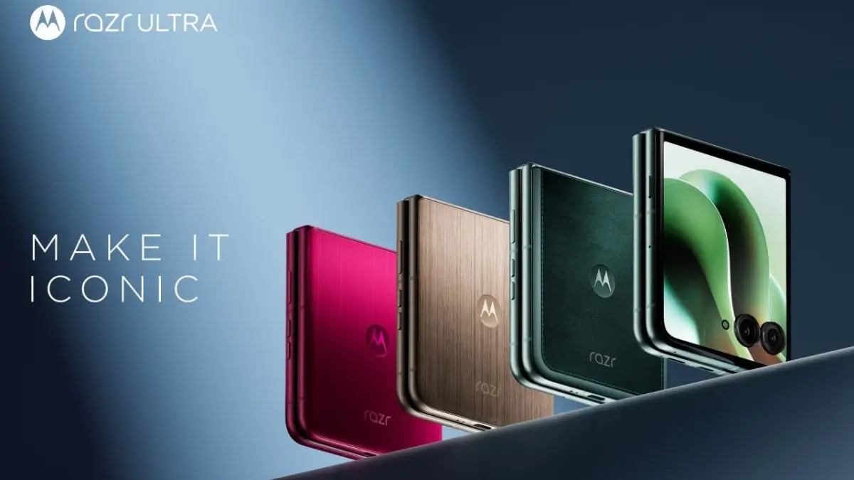 Motorola Razr 60 Ultra featured image showing multiple color options including black, red, and blue