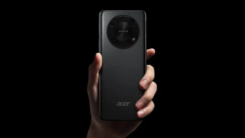 Acer Super ZX back design with triple rear camera and sleek 8.6mm slim body