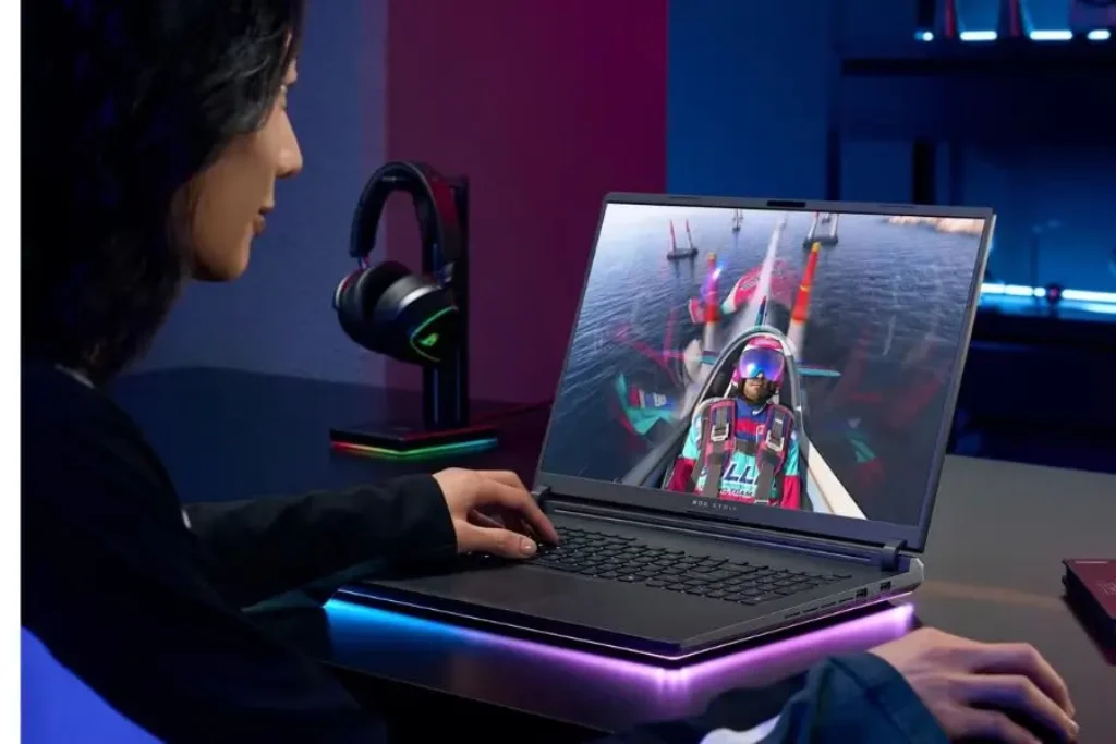 ROG Moba 9 2025 front view with 16-inch 2.5K 240Hz gaming display and thin bezels