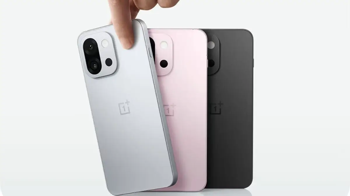 OnePlus 13T compact flagship smartphone with sleek design and premium finish.