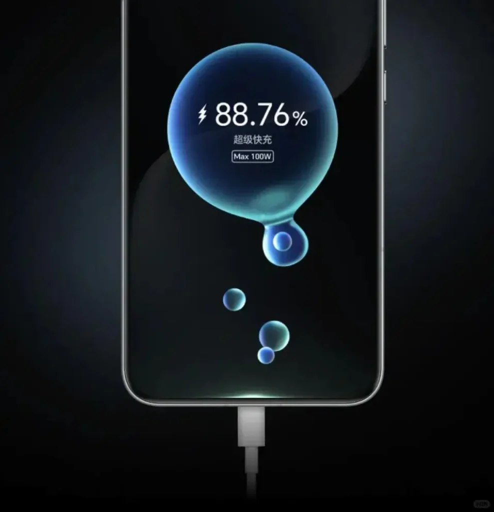 Honor Magic 8 Series fast charging feature shown with 88.76% battery and 100W supercharge animation on screen via USB-C cable.