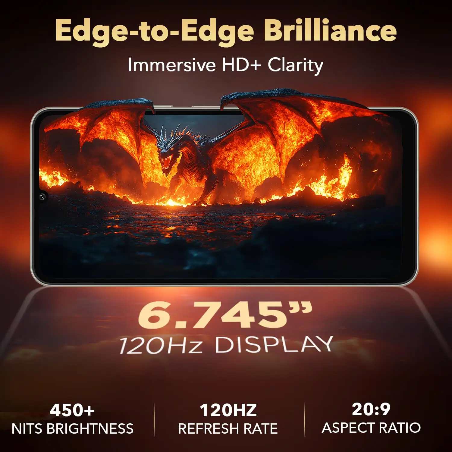 Lava Blaze Dragon with 6.75-inch 120Hz HD+ display and glossy premium design