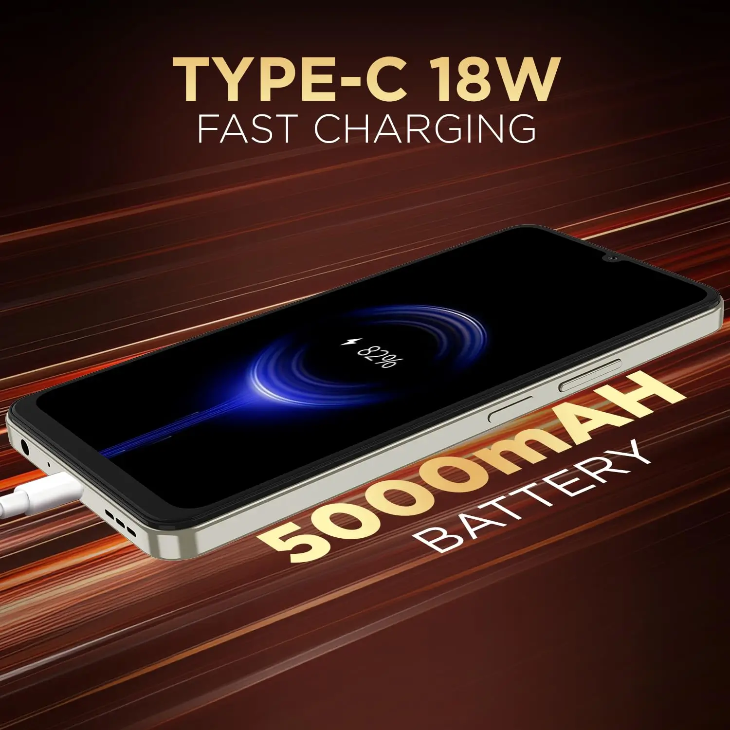 Lava Blaze Dragon with 5000mAh battery and 18W fast charging support for all-day power