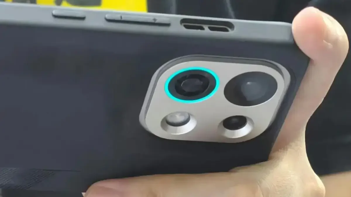 OPPO K13 Turbo real-life hands-on image showing rear camera and cooling fan vents.