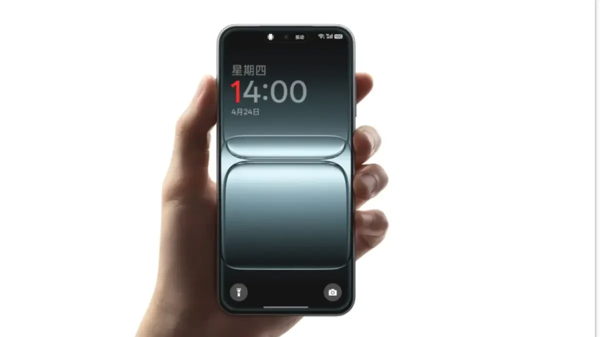 OnePlus 15 Leaks smartphone front view showcasing new matrix camera layout, flat metal frame, and SuperBlack color variant.