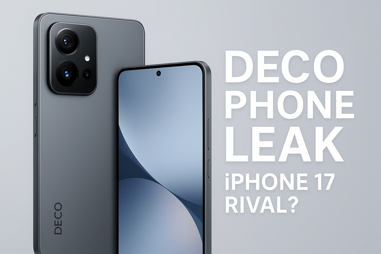 DECO phone leak, DECO smartphone , iPhone 17 rival ,DECO camera design ,DECO periscope camera