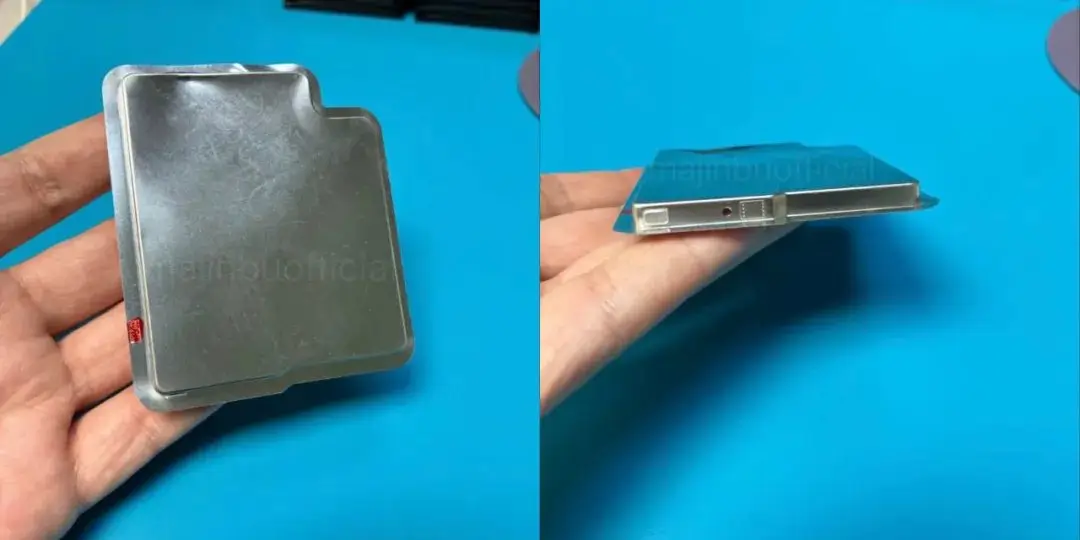 iPhone 17 Air battery leak image showing compact metal-shell design