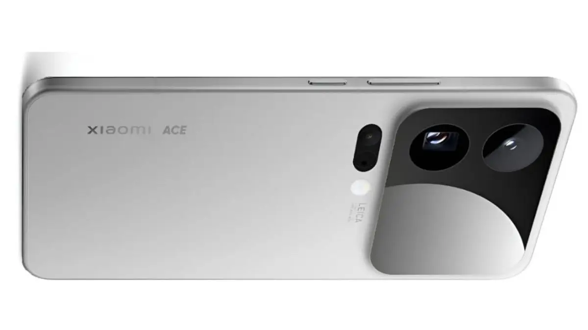 Xiaomi 16 Pro Max Specs, smartphone rear design with Leica triple-camera setup, large rectangular camera module, premium silver matte finish.