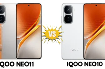 iQOO Neo11 vs iQOO Neo10 side-by-side comparison showing design differences of the latest smartphones"
