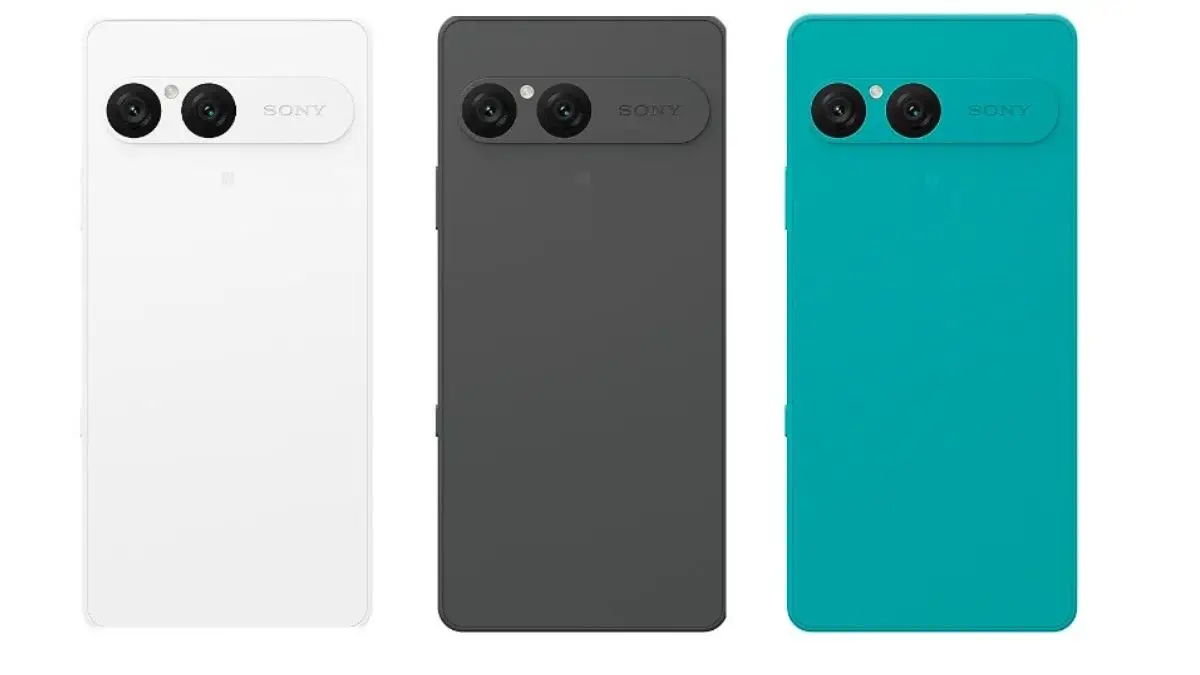 Sony Xperia 10 VII Three Sony smartphones in different colors