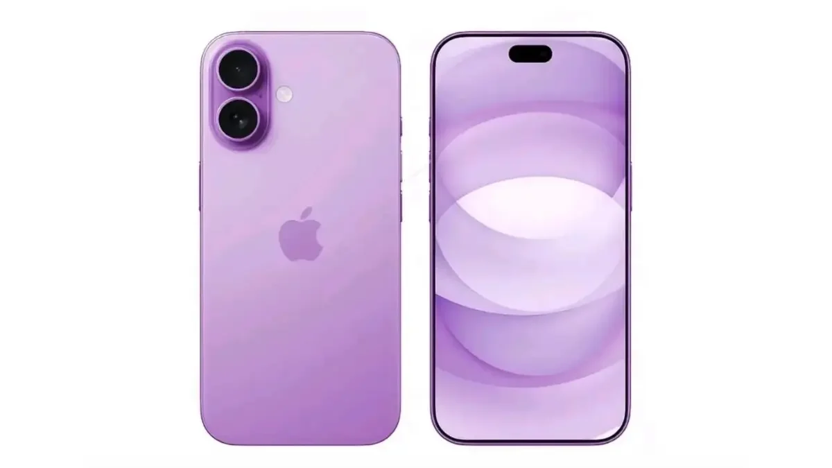 “Purple iPhone 17 front and back with dual cameras and Dynamic Island, highlighted for iphone 17 Price in india & Global coverage.”
