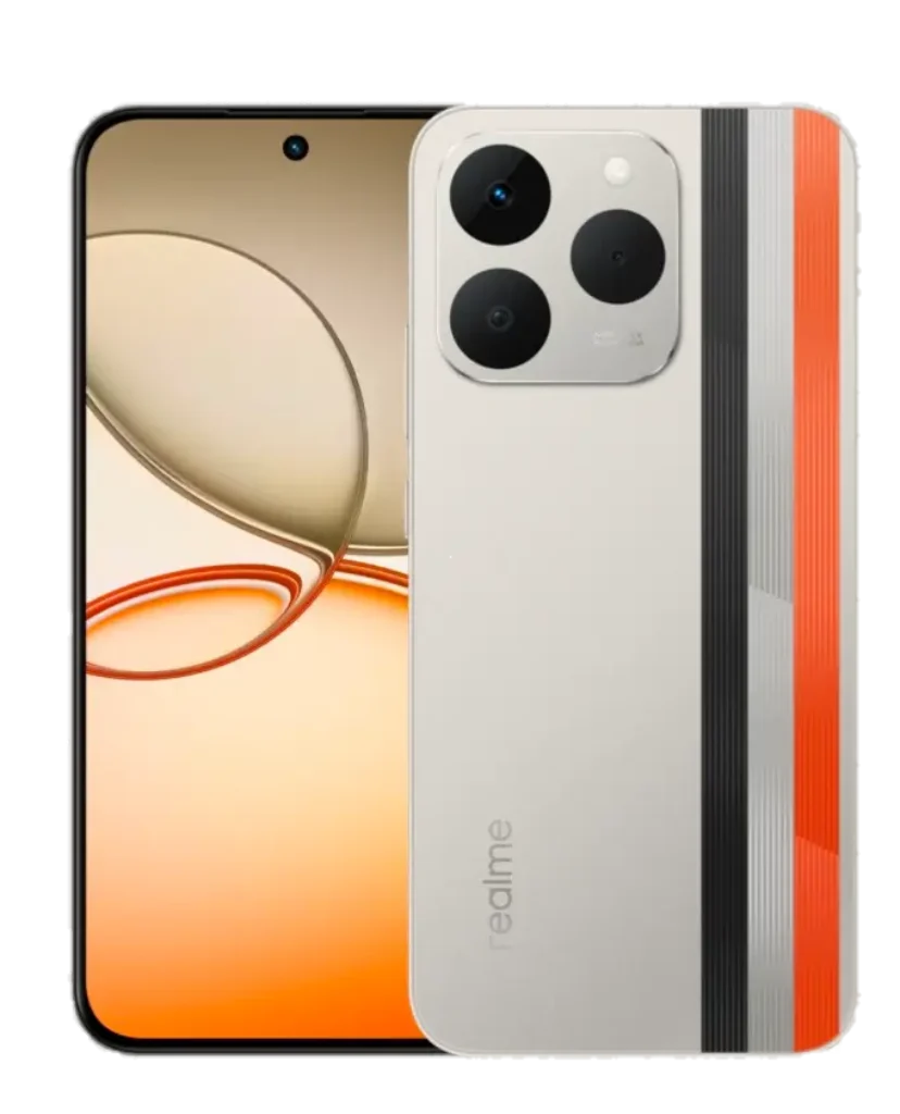 Realme Narzo 90 5G front and back design showing AMOLED display with punch-hole camera