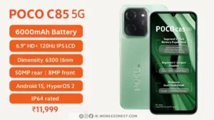 POCO C85 5G promotional image show