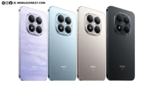 Redmi Note 15 Pro 5G back design shown in multiple color options with quad camera module and premium finish