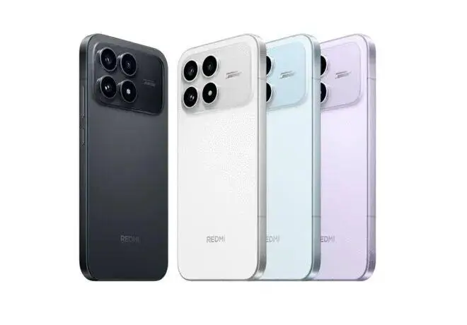 Redmi K90 Ultra back design render in black, white, blue and purple colors