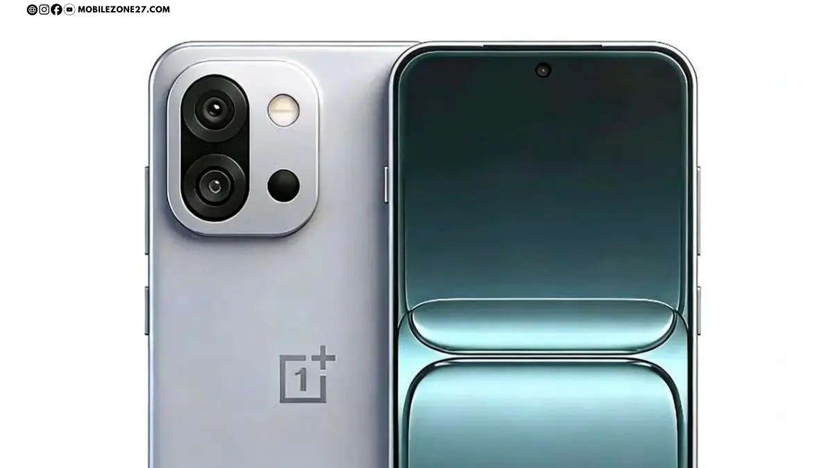 OnePlus 15s leaked render showing dual rear cameras.