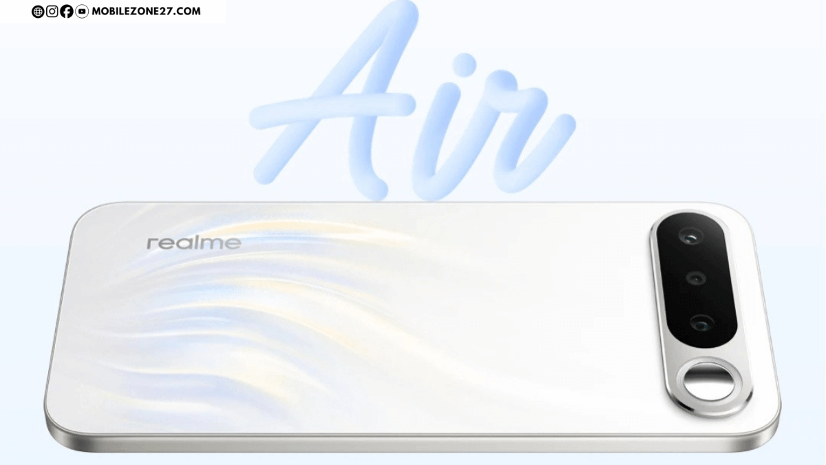 Realme 16 Air design rear look showing slim lightweight body and camera module in Vietnam launch teaser image