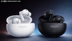 OPPO Enco Air5 Pro true wireless earbuds in white and black color